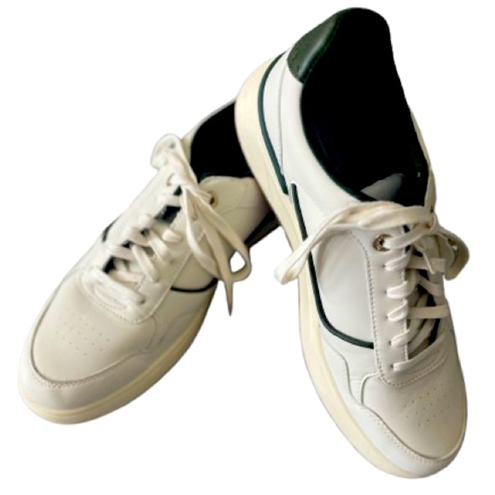 Steve Madden, “Madden” “Ortholite” Beige and Green Men's Sneakers - us size 10.5